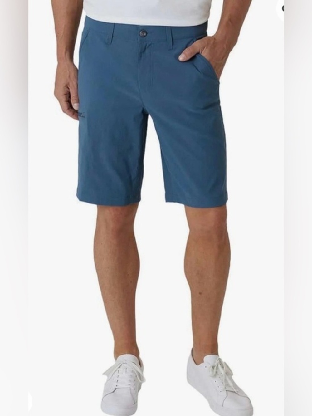 Weatherproof Men's Slate Blue Flat-Front Performance Shorts